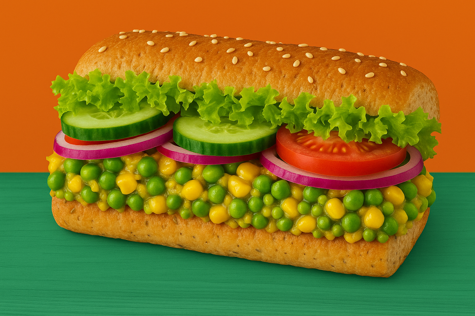 Bunzo Corn & Peas